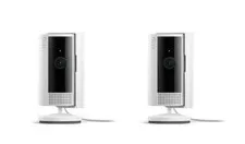 Ring 1080p Indoor Cam (2nd Gen) Security Camera 2pk - White: Motion Alerts, Nigh