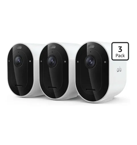 Arlo Pro 6 2K HDR Wireless Security Camera 3-Pack 6th Gen White NEW