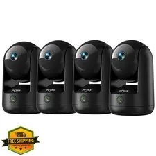 Dzees Indoor Camera Black 4 Pack CA49BF