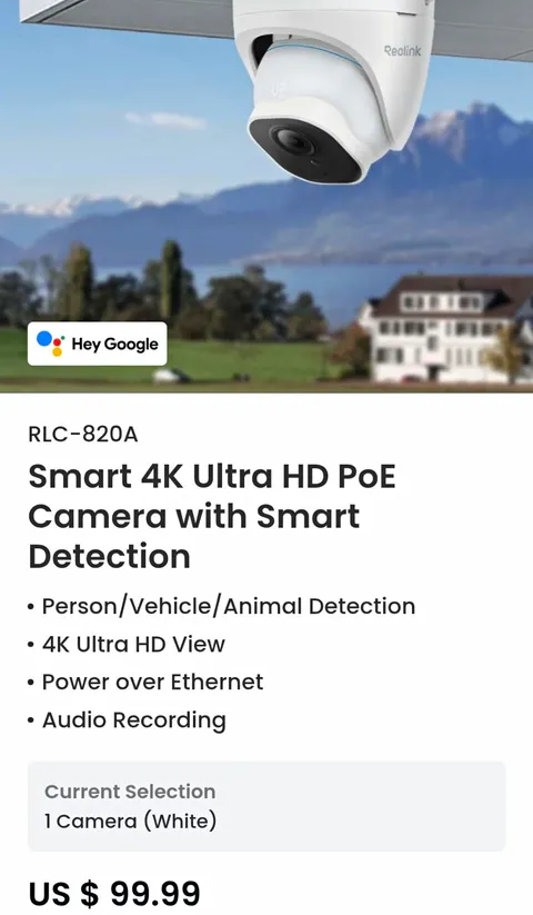Lot of 10- Reolink RLC-820A 4K PoE Camera 