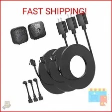 3pack 30ft Weatherproof Power Cable and Adapter for Blink Outdoor 4 (4th Gen), B