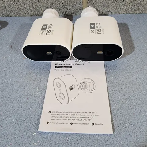 Aosu 2k Wireless Security Camera 2 pack, SD/Cloud, Outdoor, Waterproof C6L-2P