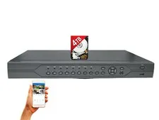 Evertech 32Channel H.265 AHD TVI CVI Analog Security Surveillance DVR + 4TB HDD