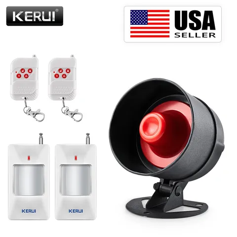 Wireless Alarm System Home Security Standalone Garage Burglar PIR Motion Sensor
