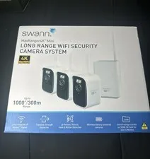 Swann MaxRanger4K Mini Wireless NVR Security System • 3-Pack - OB