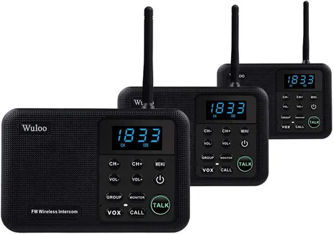 Intercoms Wireless for Home 1 Mile Range 22 Channel 100 Digital Code Display Scr