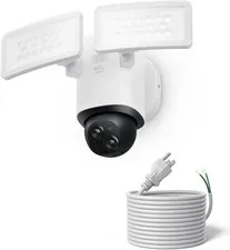 eufy Security Floodlight Cam E340 w/AC cable 3K PTZ Dual Camera Dual-Band Wi-Fi
