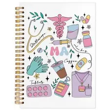 SNNDER Medical Assistant Gifts, MA Gifts for Women, Notebook - white 