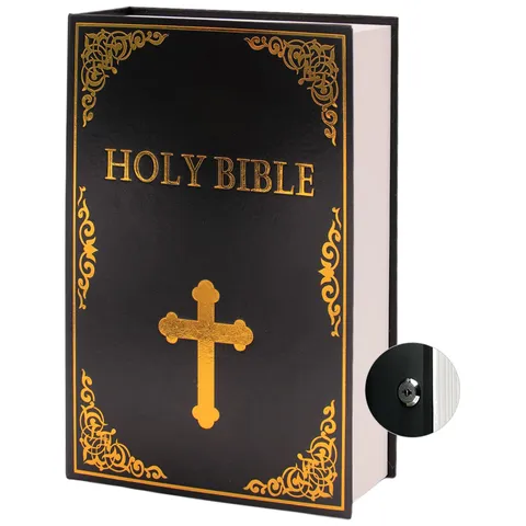 Pacolo Leather Book Safe Size 10.797.721.97 Real Paper Secret For Jewelry Money