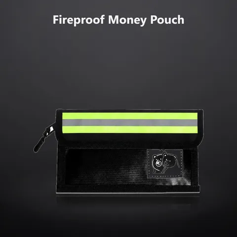 Fireproof Money Pouch, 1pcs