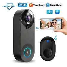 WiFi Smart Video Doorbell 1080P Wireless Camera PIR Motion 2-Way Audio Tuya