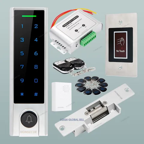 HOMSECUR Weatherproof IP66 APP WIFI Password RFID Access Control Anti-Tamper