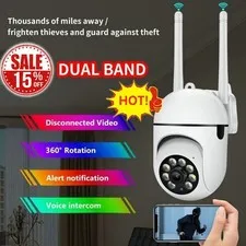Wireless Security Camera Home Outdoor System Wifi Night HD 1080P Vision Cam A7