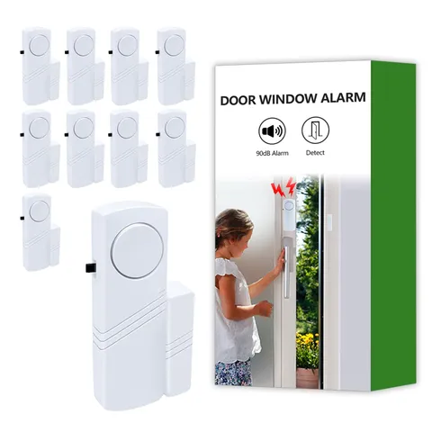 Door Window Alarm, 90dB Door Alarms Sensor for Kids Safety, Home Security, Do...