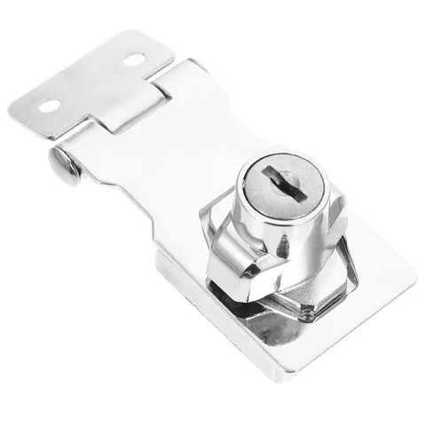 Keyed Hasp Locks Stainless Steel Safety Lock Keyed Locking Hasp for Cabinets