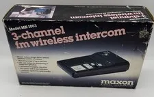 NOS Maxon Mx-1003 3 Channel FM Wireless Intercom 