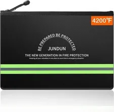 Compact Fireproof Cash Storage Bag | Waterproof 10.6"x6.7" Secure Pouch