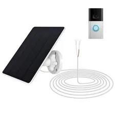 Ring Solar Panel Charger for Doorbell Camera, Compatible with Ring Video