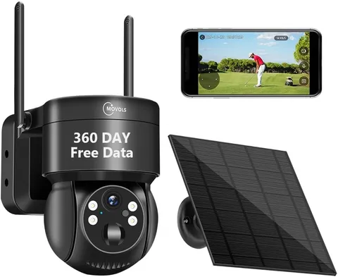 4G LTE Solar Security Camera 360 Days Data No WiFi Needed