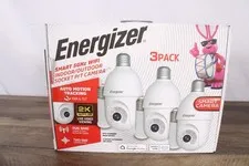 Energizer Smart 5GHz WiFi Indoor Outdoor Socket PT Camera 3-Pack 2K QHD Open Box