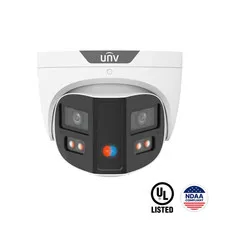 UNV 8MP 4K 180° Panoramic Turret IPC3K28SE-ADF28KMC-DL-I0 AI Active Deterrence