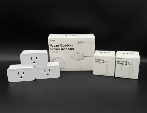 Wyze Smart Home Lot 5 Entry Sensor V2 3 Sense Cubes Outdoor Adapter