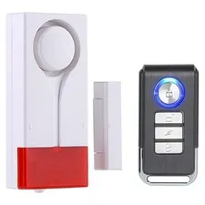 Door Window Open Alarm,  Remote Control Magnetic Sensor Chime  Theft Home9861