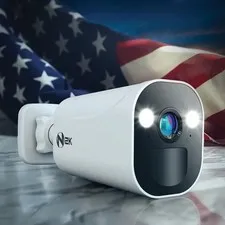 New Night Owl 2K Battery Indoor/Outdoor WM-CAM-BWNIP4BU Camera 2Way Radio