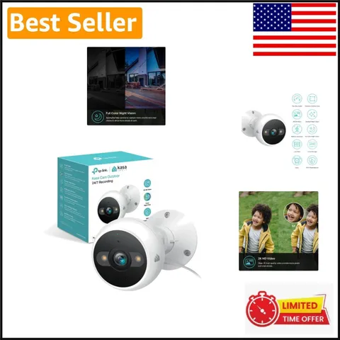 Smart Outdoor Security Camera with 2K Video, AI Detection, and Easy App Control