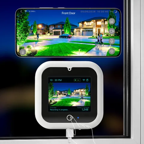 IdeaBeam Window Camera with Smart Screen, 3K 5MP Indoor Window Security Camer...