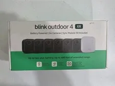 Blink Security Cameras 6 Camera Set Outdoor 4 XR With Sync Module HD Wirless