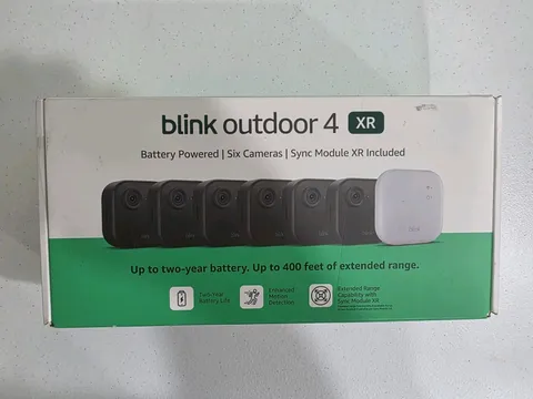 Blink Security Cameras 6 Camera Set Outdoor 4 XR With Sync Module HD Wirless