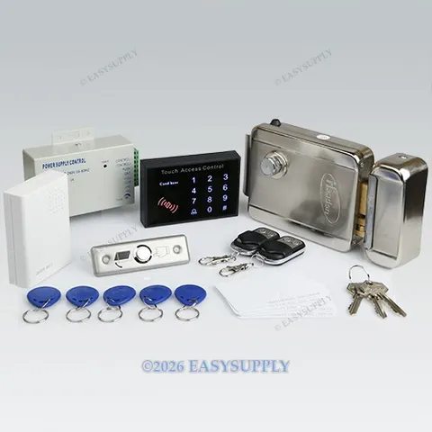 Remote Controlled RFID Card Access Control Kit + Electric Lock+ 2Remote Controls