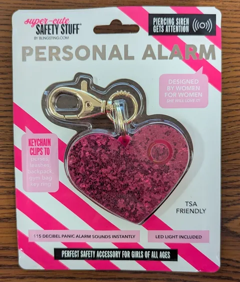 1 PC SAFETY STUFF SUPER-CUTE PERSONAL ALARM NEW IN PACKAGE MUST  SEE DESCRIPTION