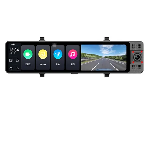 12in Touch Screen Car DVR Camera 4G WIFI Rearview Mirror Dash Cam Night Vision