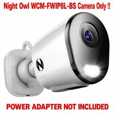 Night Owl WCM-FWIP8L-BS Plug-In Wi-Fi 4K Security Camera [NO POWER ADAPTER]™