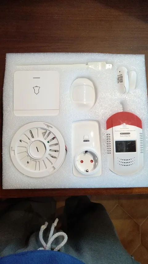 7PC Home Security Home Security Alarm Gas Leak Detector Burglar Alarm Kit