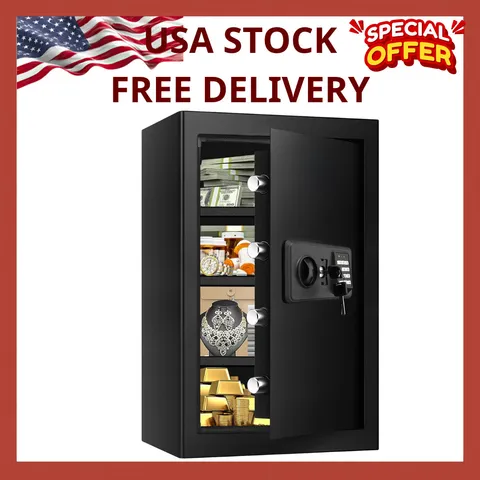 6.0 Cub Large Home Safes Water and Fireproof, Anti-Theft Fireproof Safe Box NEW