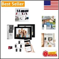 Smart Video Intercom System: Dual Touch Screens, Night Vision & Tuya App Control