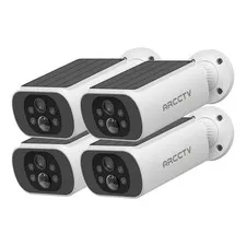 ARCCTV Wireless Solar Powered Security Camera Outdoor Home Surveillance Audio IR