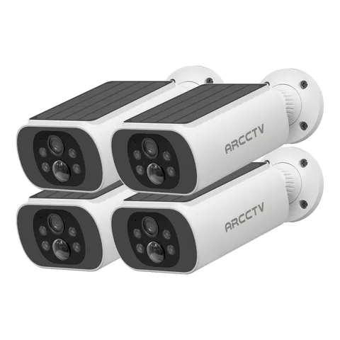 ARCCTV Wireless Solar Powered Security Camera Outdoor Home Surveillance Audio IR