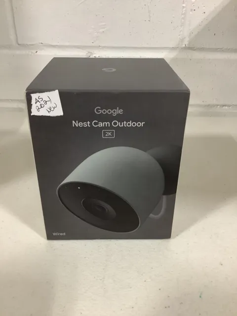 Google Nest Cam Outdoor Wired, 2nd Gen Outdoor Security Cam 2K Video Excellent