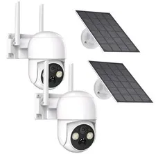 Solar Powered Wireless Pan/Tilt Security Cameras