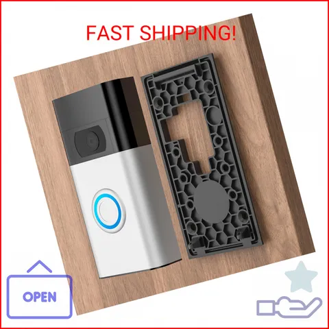 No-Drill Adhesive Doorbell Mount Compatible with Video Doorbell (2nd Generation