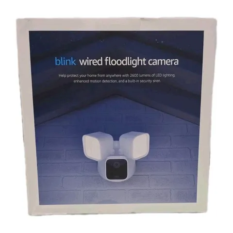 Blink Wired Floodlight Smart Security Camera 2600 Lumens HD Live View 