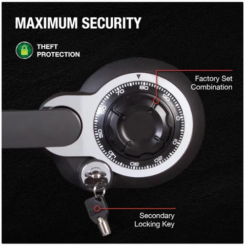 Medium Gray Fireproof Safe Box, Dial Combination, 1.23 Cu Ft