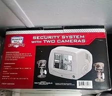 Bunker Hill Security Wired CCTV System 2 Cameras 5" CRT B&W Monitor