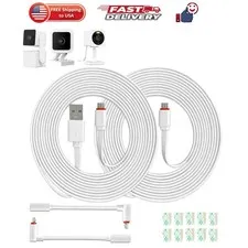 10 FT Camera Extension Cable for Wyze Cam v3/v4, Wyze Cam Pan v3, Wyze OG, Wy...