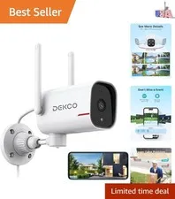 Professional-Grade Outdoor Security Camera with AI Detection & Two-Way Audio