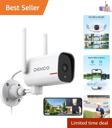 Professional-Grade Outdoor Security Camera with AI Detection & Two-Way Audio